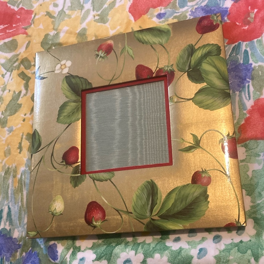 Caspari Strawberry Picture Frame